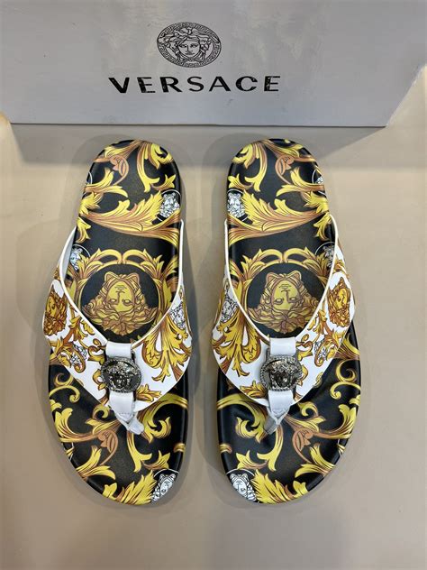 versace designer slippers|versace slippers price.